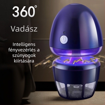 Beltéri szúnyogirtó lámpa, csendes működés, szívó típusú csapda, UVA lila fény, 220V, 20–50 m²-es területre, modell S-23, Manosch márka