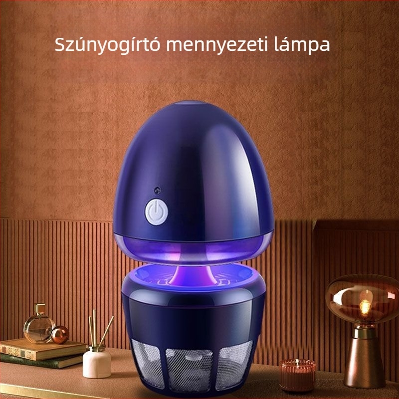 Beltéri szúnyogirtó lámpa, csendes működés, szívó típusú csapda, UVA lila fény, 220V, 20–50 m²-es területre, modell S-23, Manosch márka