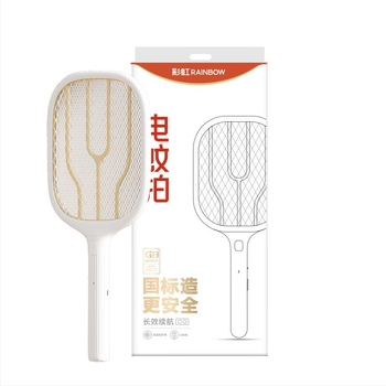 Rainbow Elektromos szúnyogcsapó Ni-Zn-Fe hálóval, töltés 1–3 óra, beépített akkumulátor ≤500 mAh, üzemidő 8–12 óra