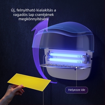 Új 2025 szúnyogirtó lámpa, légyfogó éttermeknek és szállodáknak, beltéri használatra, falra szerelhető