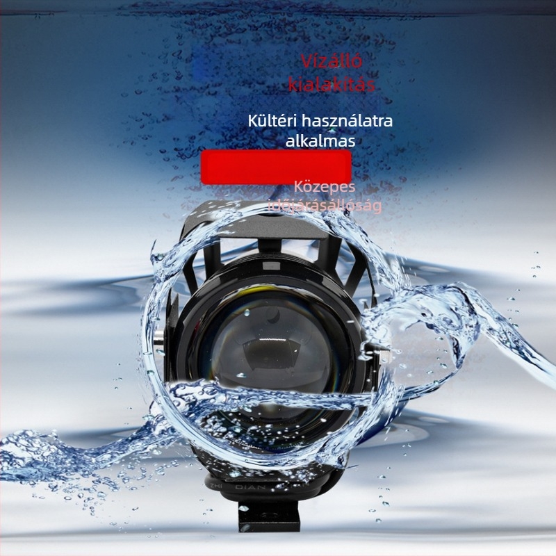 Külső LED reflektor autókhoz és motorkerékpárokhoz, U5 modell, 1500 lm, 10 W, 9-60 V, IP67