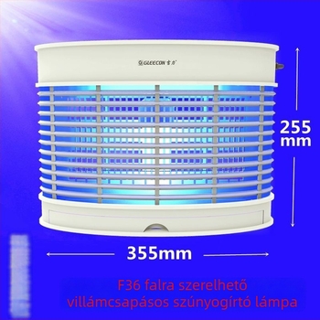 Fali szúnyogirtó lámpa UV-fénnyel, Model 36, Elektrosokk, 41–60 m² lefedettség