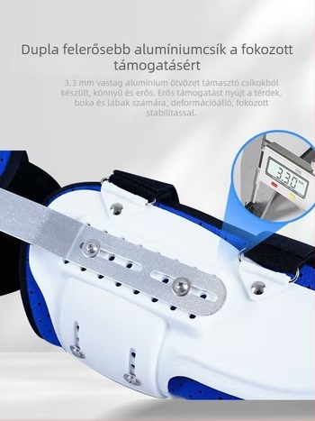 Lábszár-, boka-, és térdfixáló sín, állítható comb- és vádli támasz – lélegző alsó végtagi védőfelszerelés