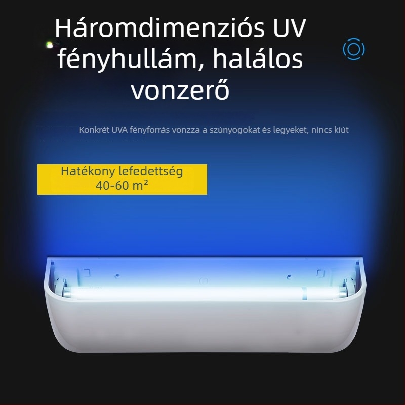 Fali szerelésű ragadós légycsapó lámpa – LED világítás, nem mérgező, akkumulátor nélküli
