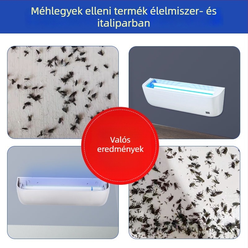 Fali szerelésű ragadós légycsapó lámpa – LED világítás, nem mérgező, akkumulátor nélküli