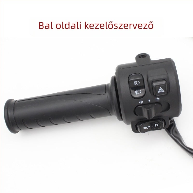 Elektromos jármű kormánykapcsoló egység gázpedállal, kürttel, fényszóróval és vészjelzővel