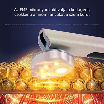 Többfunkciós szemkörnyéki szépségápolási eszköz színes fénnyel és mikroáram-masszázzsal