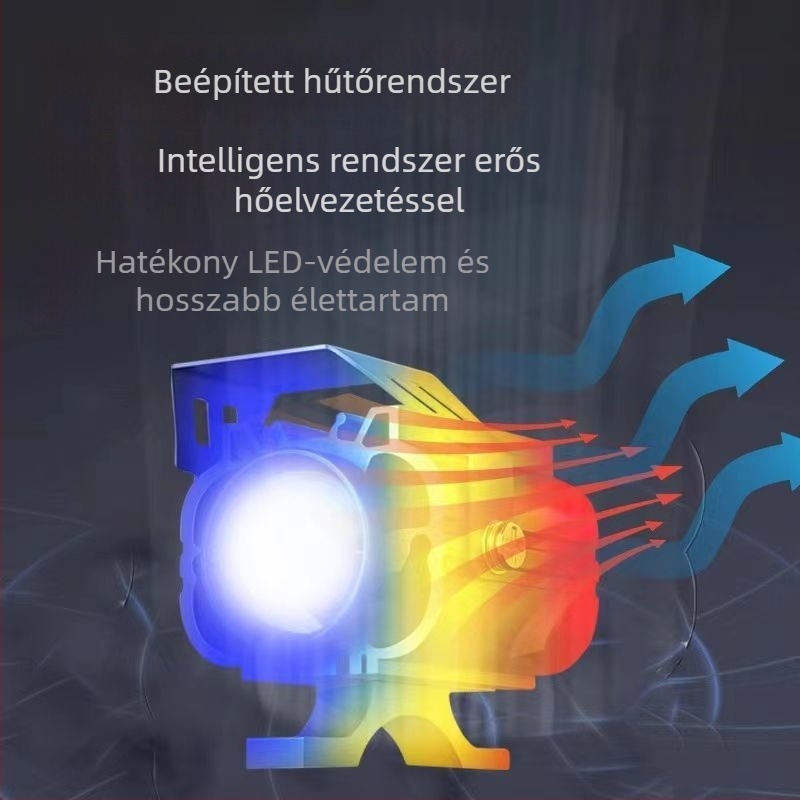 Elektromos motorkerékpár fénye lézeres spot és lencsével, 5000 lm