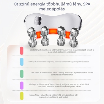 MeBocare 3D Roller Masszírozó ráncfelvarrásra és bőrfeszesítésre, beépített 500–800 mAh akkumulátor, IPX3 vízálló