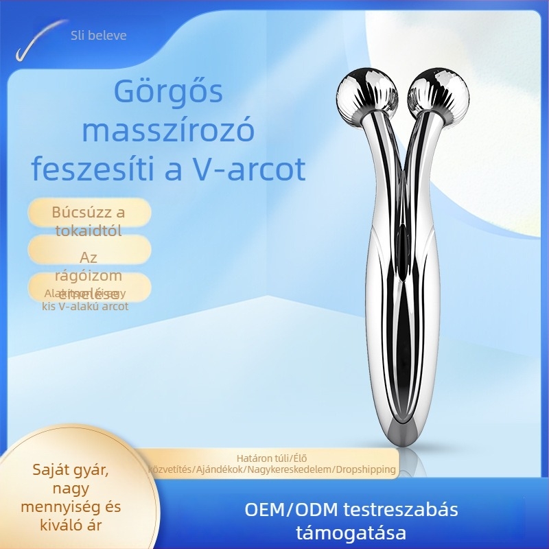 Mikroáramú arcformázó készülék – V-arc masszírozó, görgős fej, kézi rúd