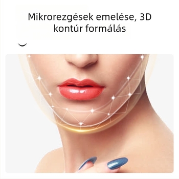 Mikroáramú arcfogó készülék, vibráló üzemmóddal, vörös/kék fényterápiával, modell Bym-903s, CE/ROHS/FCC tanúsított
