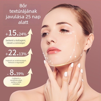 Mikroáramú arcfogó készülék, vibráló üzemmóddal, vörös/kék fényterápiával, modell Bym-903s, CE/ROHS/FCC tanúsított