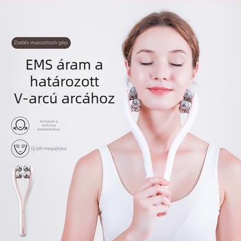 Shuxing EMS mikroáramú arcmasszírozó görgővel – V-alak formázására és liftingre, ABS ház, modell 9101928, 2024 tavaszán megjelenés, CE ROHS FCC
