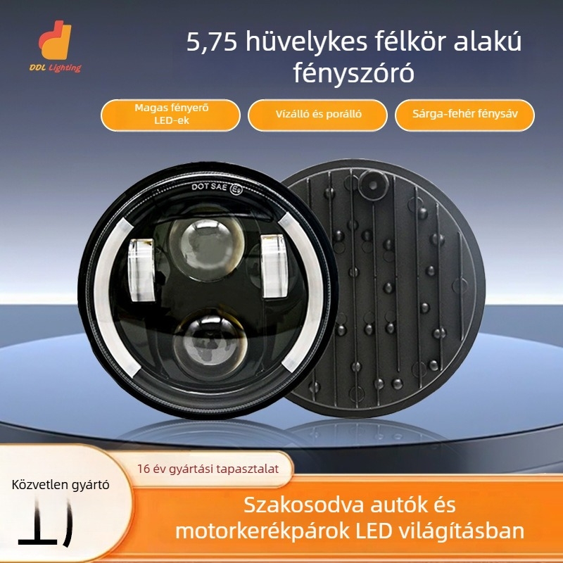 LED fényszóró motorkerékpárhoz és elektromos járműhöz | 30W, 9-32V, IP67, 2000-3000 lm