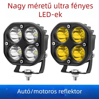 Autó LED reflektorok off-road járművekhez — alumínium szerkezet, 2000 lm, 18 W, 12-85 V