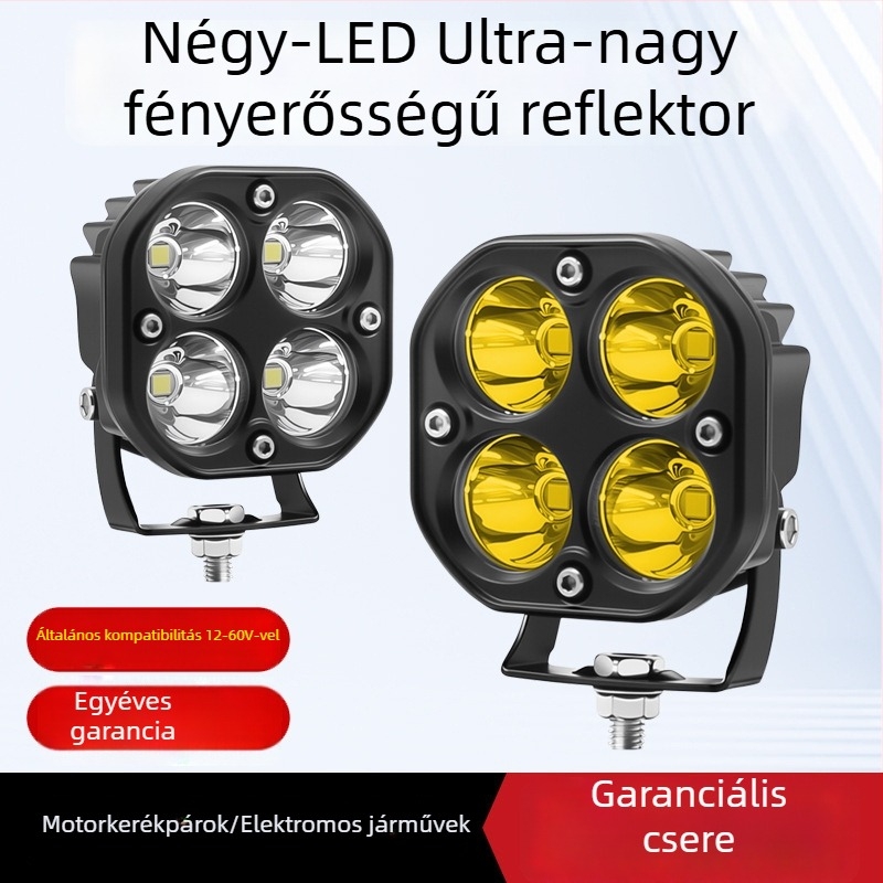 Autó LED reflektorok off-road járművekhez — alumínium szerkezet, 2000 lm, 18 W, 12-85 V