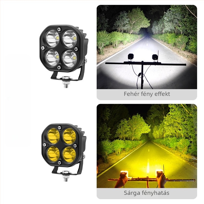 Autó LED reflektorok off-road járművekhez — alumínium szerkezet, 2000 lm, 18 W, 12-85 V