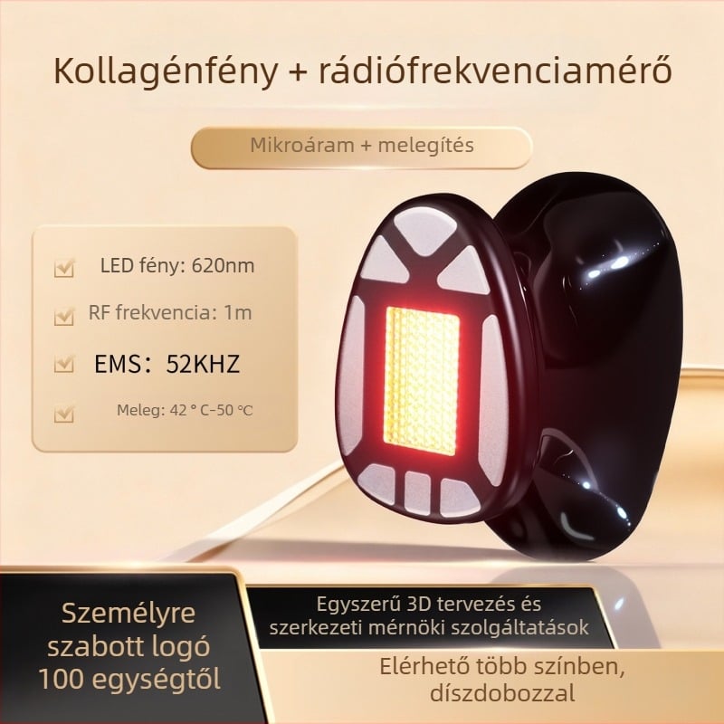 Harmadik generációs kollagénfényes kozmetikai készülék az egész arcra – ránctalanítás és feszesítés otthon