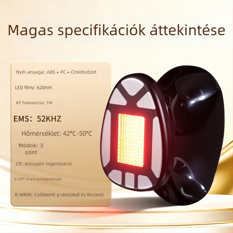Harmadik generációs kollagénfényes kozmetikai készülék az egész arcra – ránctalanítás és feszesítés otthon