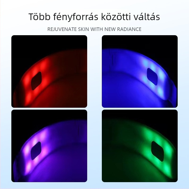 Hy58 Mikroáramú arcfiatalító készülék, maszk típusú, V-vonal, ABS ház, CE RoHS FCC tanúsítvány