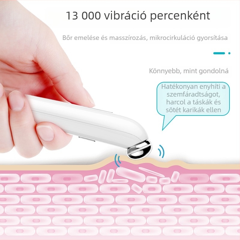 Szemmasszázs anion, ultrahang és pozitív ion funkciókkal – hordozható, beépített 500–800 mAh akkumulátor