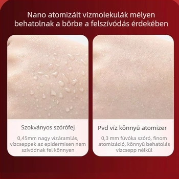 Hidratáló szépségápoló készülék, hordozható (1000–1200 mAh akkumulátor, IPX0, Otthoni használat)