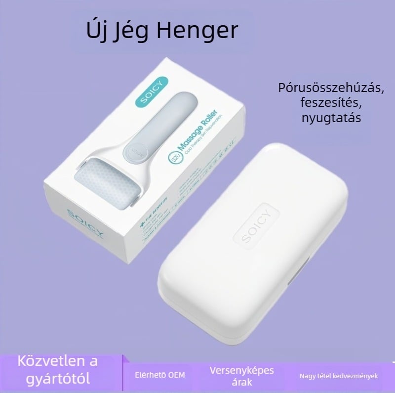 Jég-roller arcápoló eszköz – MOON modell, SOICY, hordozható, IPX8 vízálló, bőrmegújítás