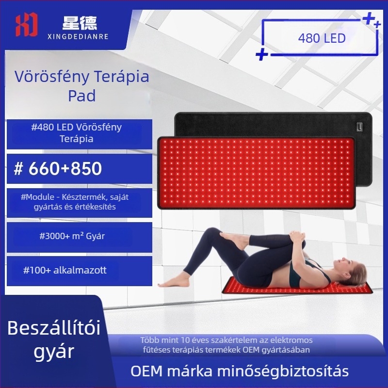 Hordozható fototerápiás öv infravörös fűtéssel a derékra és vállra — 24V, 10–36W, felmelegedési hőmérséklet 50–65°C, hőmérséklet-szabályozási tartomány 50–65°C, intelligens hőmérséklet-vezérlés