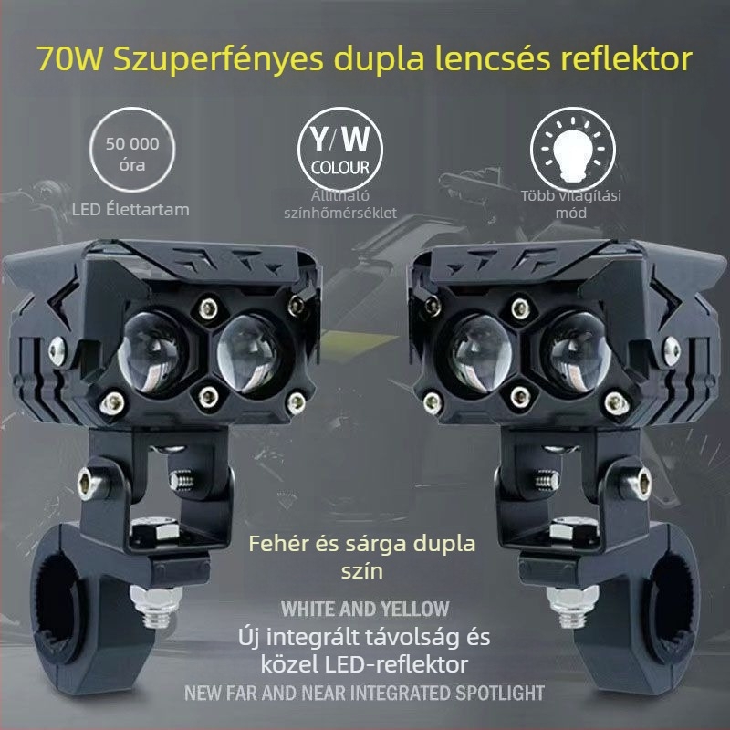 Elektromos jármű reflektor, ultra-fényes LED, motorkerékpár fényszóró, külső utcai világítás