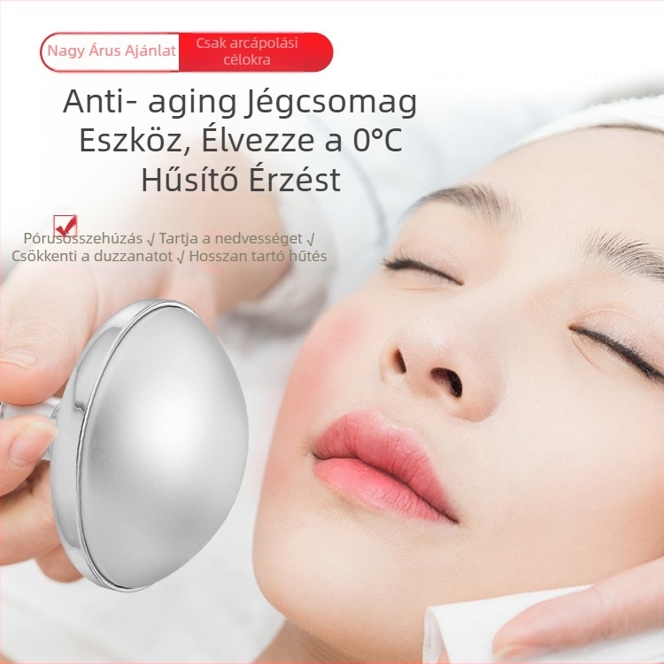 Jégkompressziós arc kozmetikai eszköz – hordozható, otthoni használatra, IPX-3 vízállóság, beépített elem nélküli