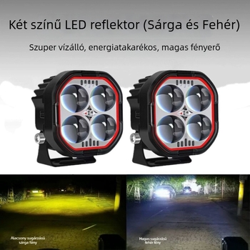 Elektromos járművek és motorkerékpárok elülső fényszórója, magas fényintenzitású lencsével
