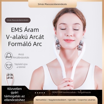 Többfunkciós elektromos szépségkészülék arcra – arc lifting és feszesítés, görgő típusú karcsúsító eszköz kettős állra, modell LH, ABS ház, CE/ROHS/FCC tanúsítványok, ránctalanítás