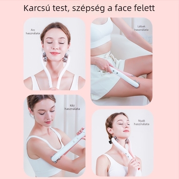 Többfunkciós elektromos szépségkészülék arcra – arc lifting és feszesítés, görgő típusú karcsúsító eszköz kettős állra, modell LH, ABS ház, CE/ROHS/FCC tanúsítványok, ránctalanítás