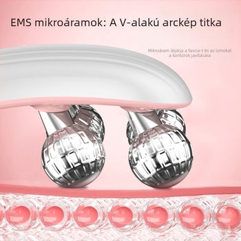 Többfunkciós elektromos szépségkészülék arcra – arc lifting és feszesítés, görgő típusú karcsúsító eszköz kettős állra, modell LH, ABS ház, CE/ROHS/FCC tanúsítványok, ránctalanítás
