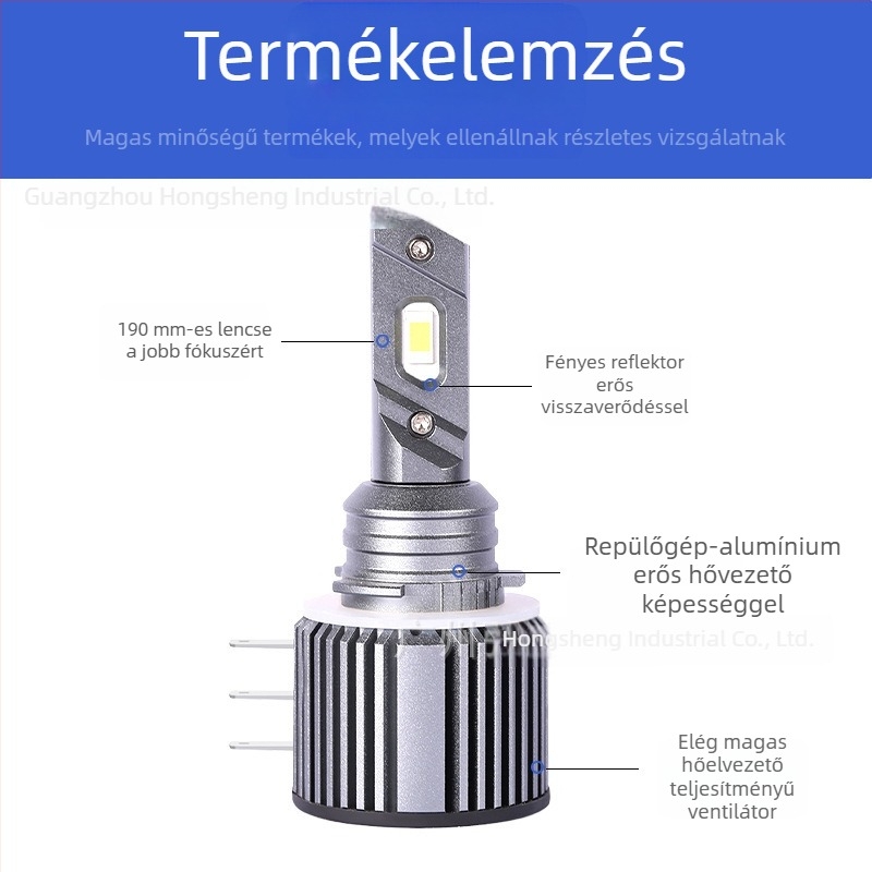 TCYATO H15 LED autó fényszórók nappali menetfényekkel, alumíniumötvözet