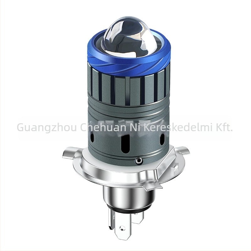 Motorkerékpár LED első fényszóró kettős lencsével, 3570 LED, 26W, 12-80V, 3120lm, kompatibilis H4/H6/BA20D