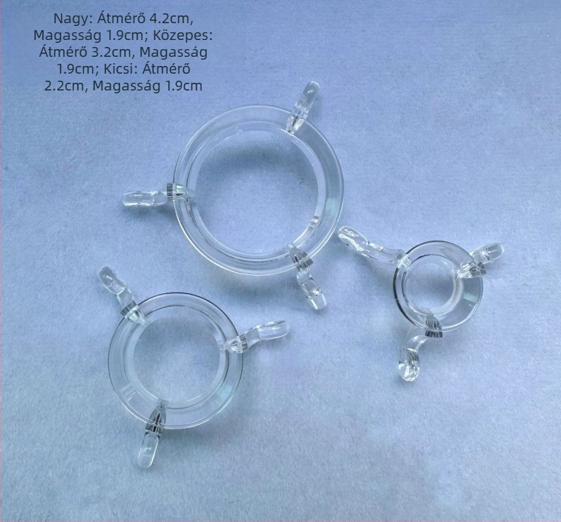 Akril háromszög kristálygolyó kijelzőtartó (egy darabos, PC anyag, injekciós öntés, Guangzhou)