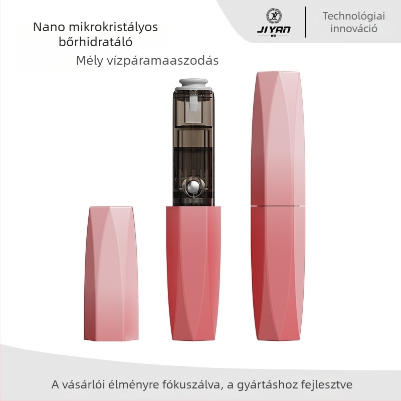 Kézben tartható nano-hidratáló eszköz beépített akkumulátorral, hideg permet, egysebességes, legfeljebb 10 másodperces köd, 300–500 mAh