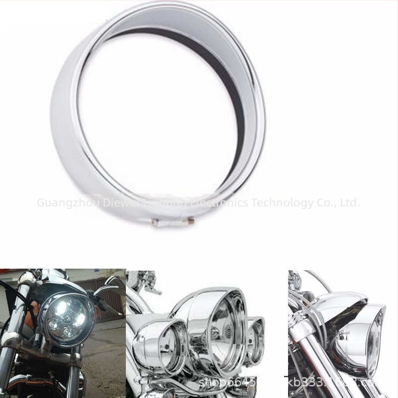 Harley-Davidson fényszóróhoz fém burkolat – védőfedél és szerelő konzol (Anyag: Fém; Márka: Diwei Lighting Electronic Technology Co., Ltd.; Modell: Motorcycle; Engedélyezett magánmárkák: Igen)