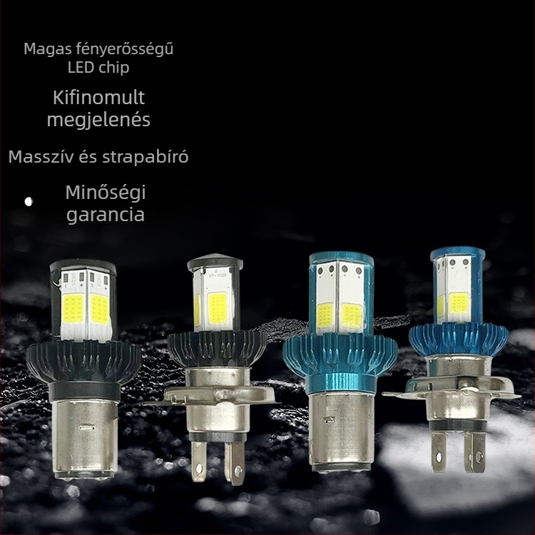 COB LED motorkerékpár első fényszóró, 15W, 9-80V, 1A, 10000h
