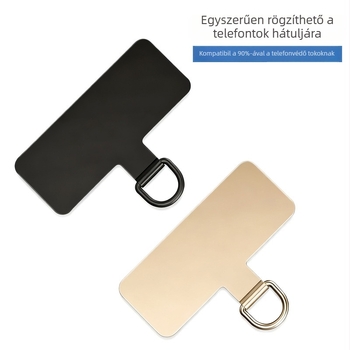 Ötvözetből készült telefonmedál galvanizált felülettel, geometriai forma, uniszex, dekoratív