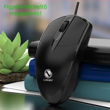 LIMEIDE 301 vezetékes optikai egér, USB, 1200 DPI