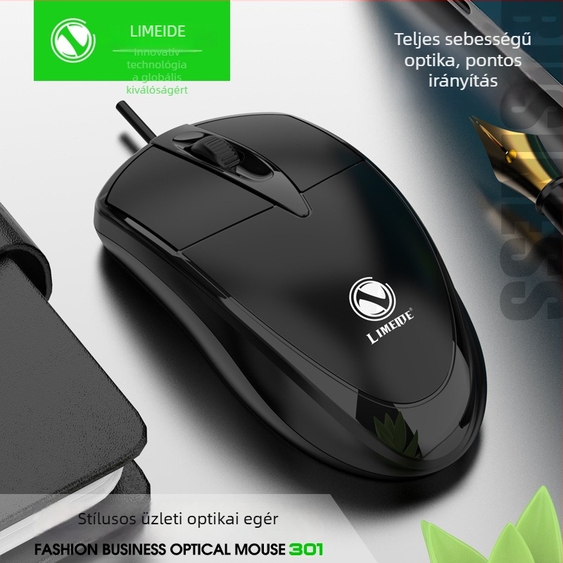 LIMEIDE 301 vezetékes optikai egér, USB, 1200 DPI