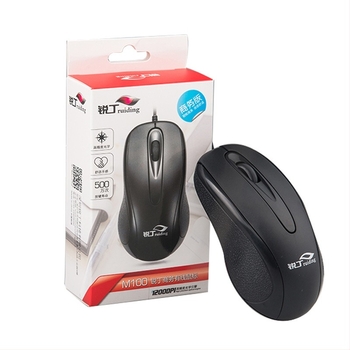Ruiding M100 optikai USB vezetékes egér, 1000 DPI, 3 gomb, 1,5 m kábel