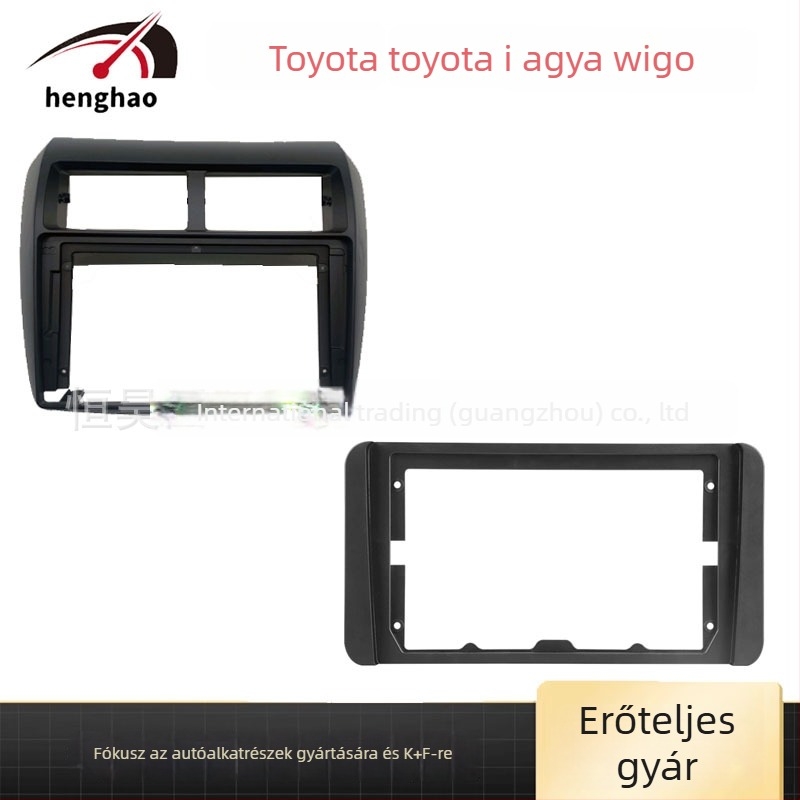 Android navigációs keret Toyota WIGO/AGYA 2013–2023, Henghao, műanyag, 500 g, testreszabható feldolgozás