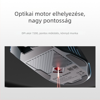 G1Pro vezetékes játékmouse, 7200 DPI, 8 gomb, USB, 1,5 m kábel, ergonómikus