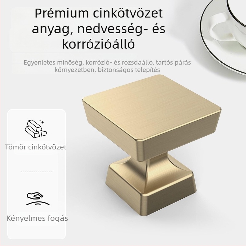 Matt fekete konyhaszekrény fogantyúk, ajtókhoz, komódokhoz és fiókokhoz, cinkötvözetből