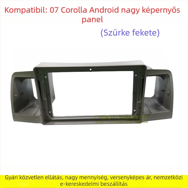 TO-035 Android navigációs arcvédőpanel Corolla számára • Műanyag keret • Márka Evoresn/Yisen • Modell TO-035