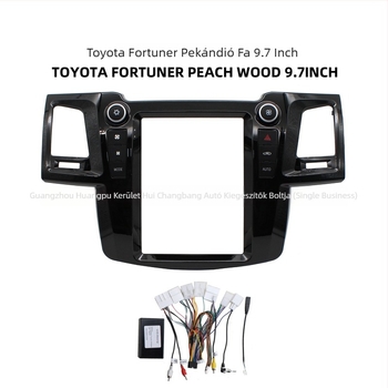 Vigo Android navigációs keret Toyota Fortuner 2005-2014, nagy képernyős panel, modell Vigo, tömeg 2,2 kg, anyag műanyag