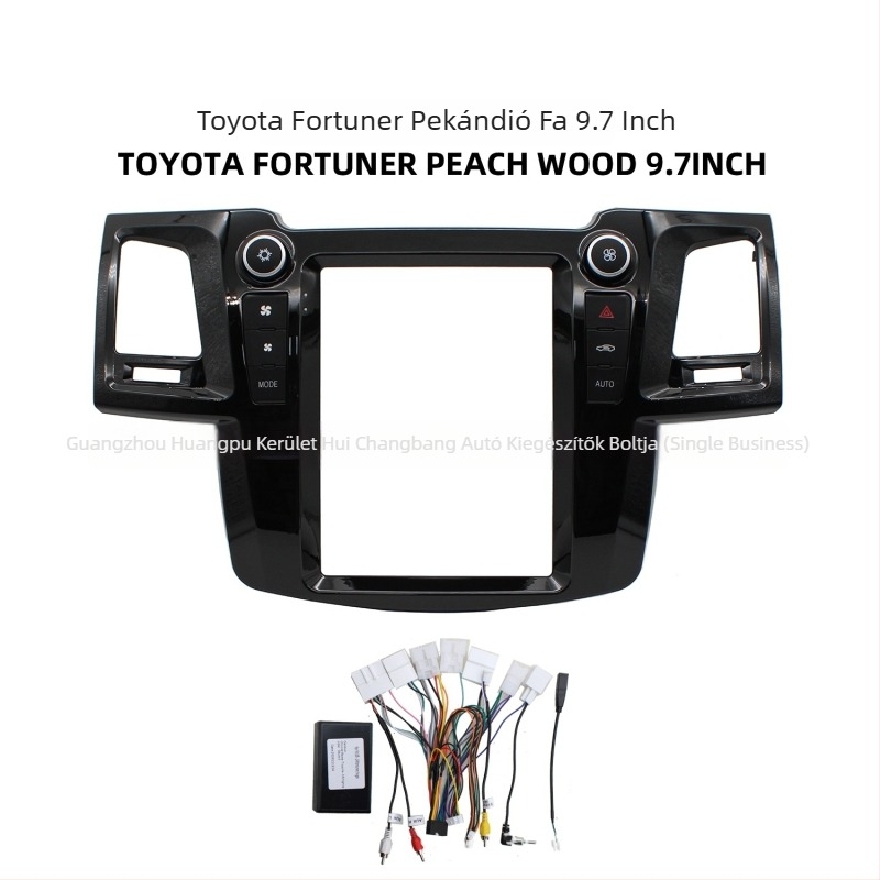 Vigo Android navigációs keret Toyota Fortuner 2005-2014, nagy képernyős panel, modell Vigo, tömeg 2,2 kg, anyag műanyag